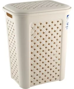 PORTABIANCHERIA "ARIANNA" IN RESINA BEIGE, 50 LITRI